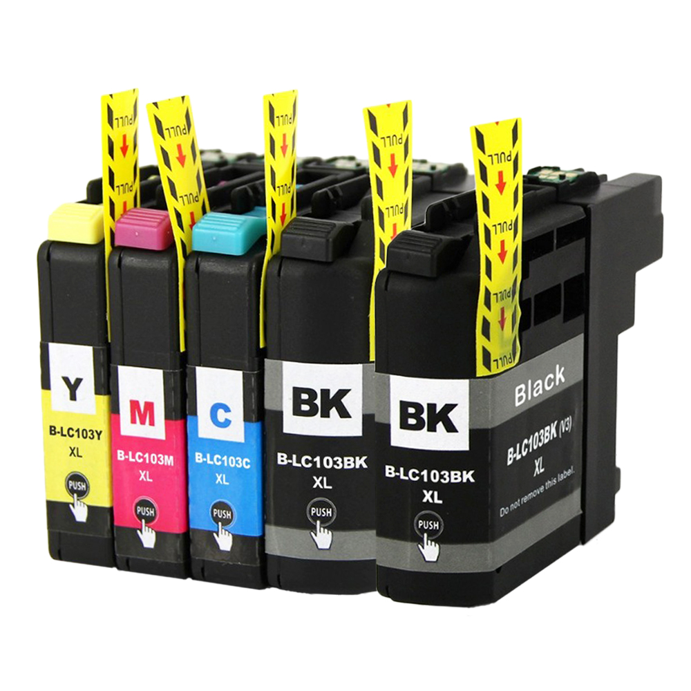 5 Ink Cartridge Compatible  Brother LC-103 XL (LC103)