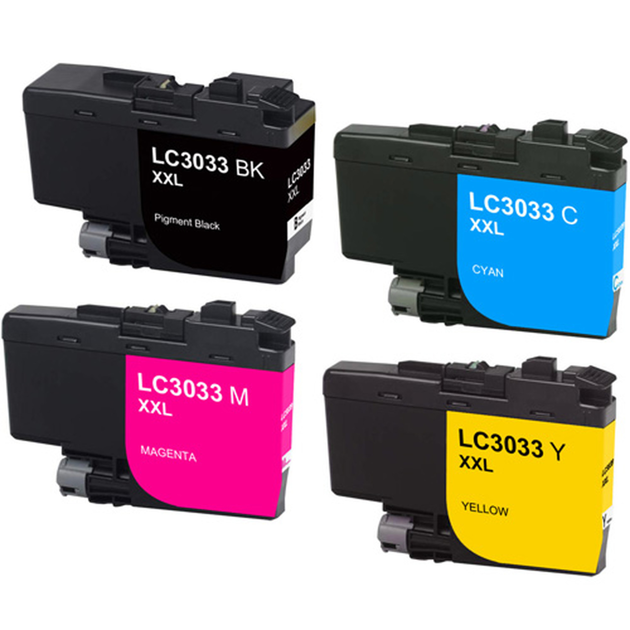 4 Ink Cartridge Compatible Brother LC3033XXL (LC3033BK LC3033C LC3033M LC3033Y) CMYK