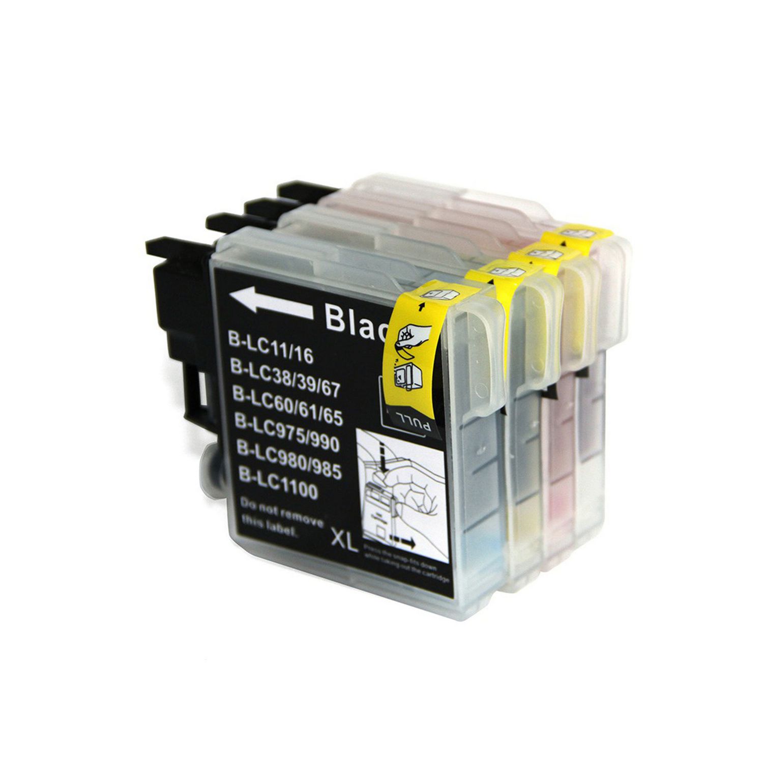4 Ink Cartridge Compatible Brother LC-61 XL (LC61) CMYK