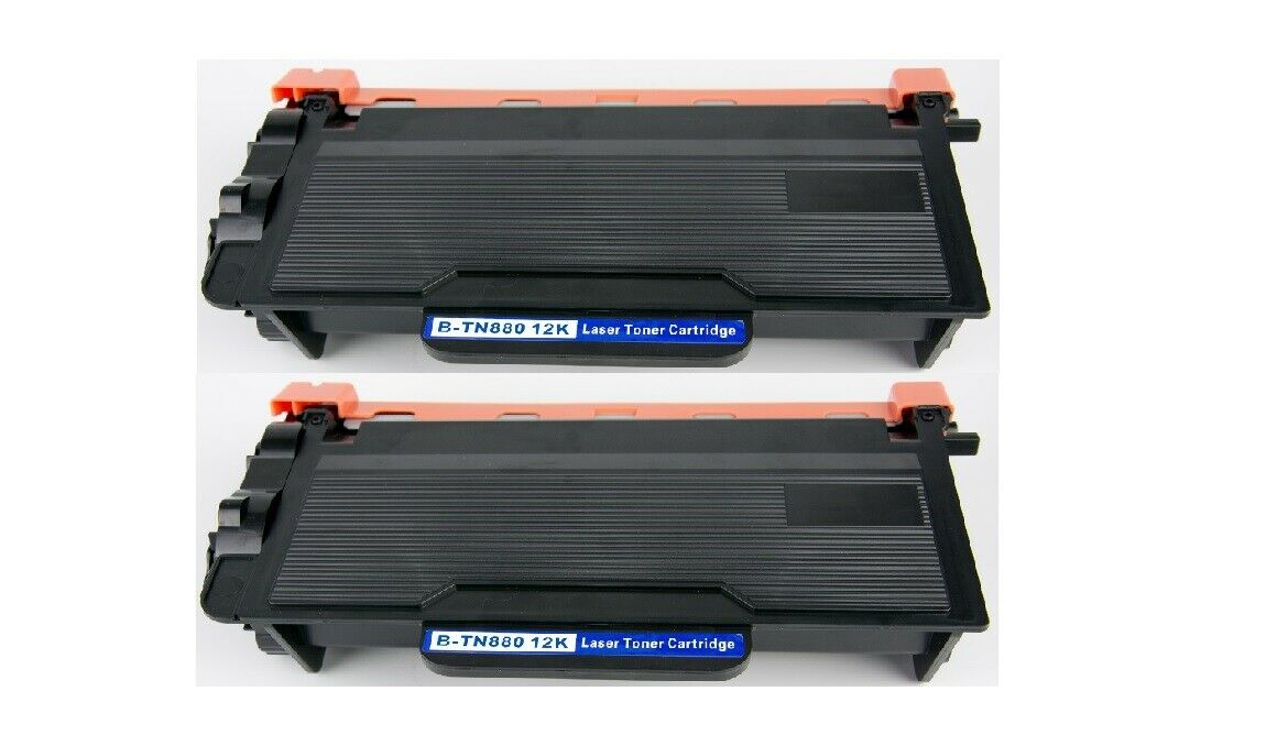 2 Cartouche Laser Compatible Brother TN880 (TN-880) Noir