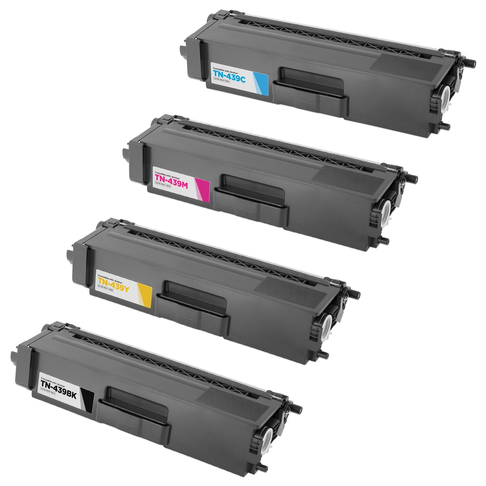 4 Toner Cartridge Compatible Brother TN-439BK TN-439C TN-439M TN-439Y (TN439BK TN439C TN439M TN439Y) CMYK