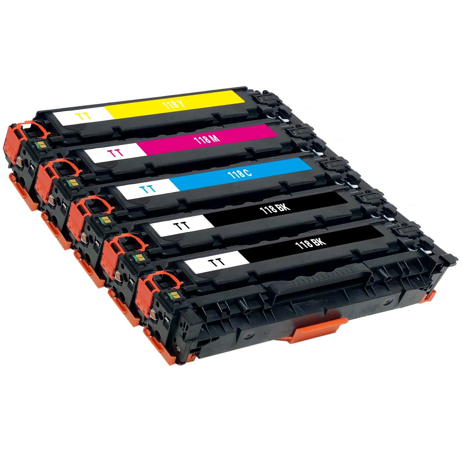 5 Toner Cartridges Compatible Canon 118 2659B001AA 2660B001AA 2661B001AA  2662B001AA (CMYK)