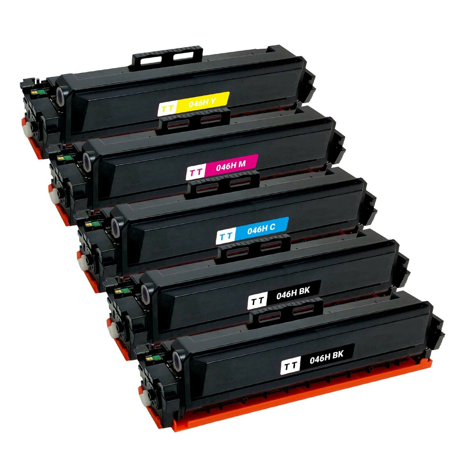 5 Cartouche Laser Compatible Canon 046H (1254C001 1253C001 1252C001 1251C001) CMYK
