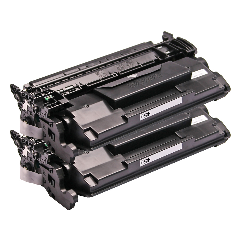 2 Toner Cartridge Compatible Canon 052H (2200C001) Black