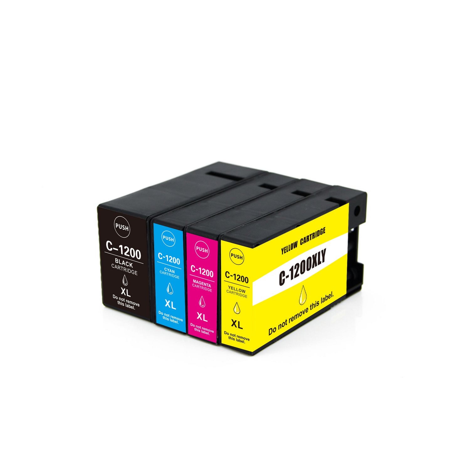4 Cartouche d'encre Compatible Canon PGI-1200XL Haut Rendement (CMYK) 