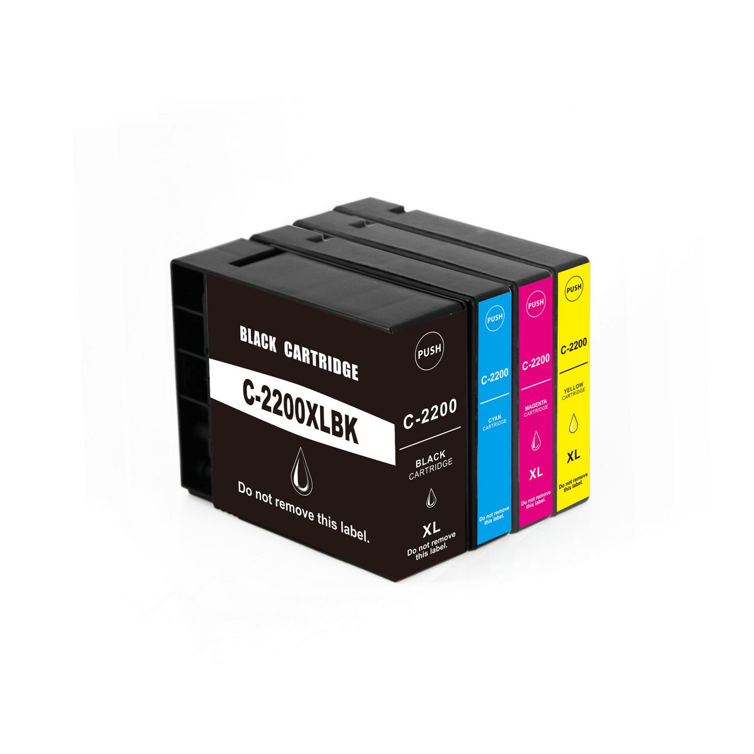 4 Cartouche d'encre Compatible Canon PGI-2200XL Haut Rendement (CMYK) 