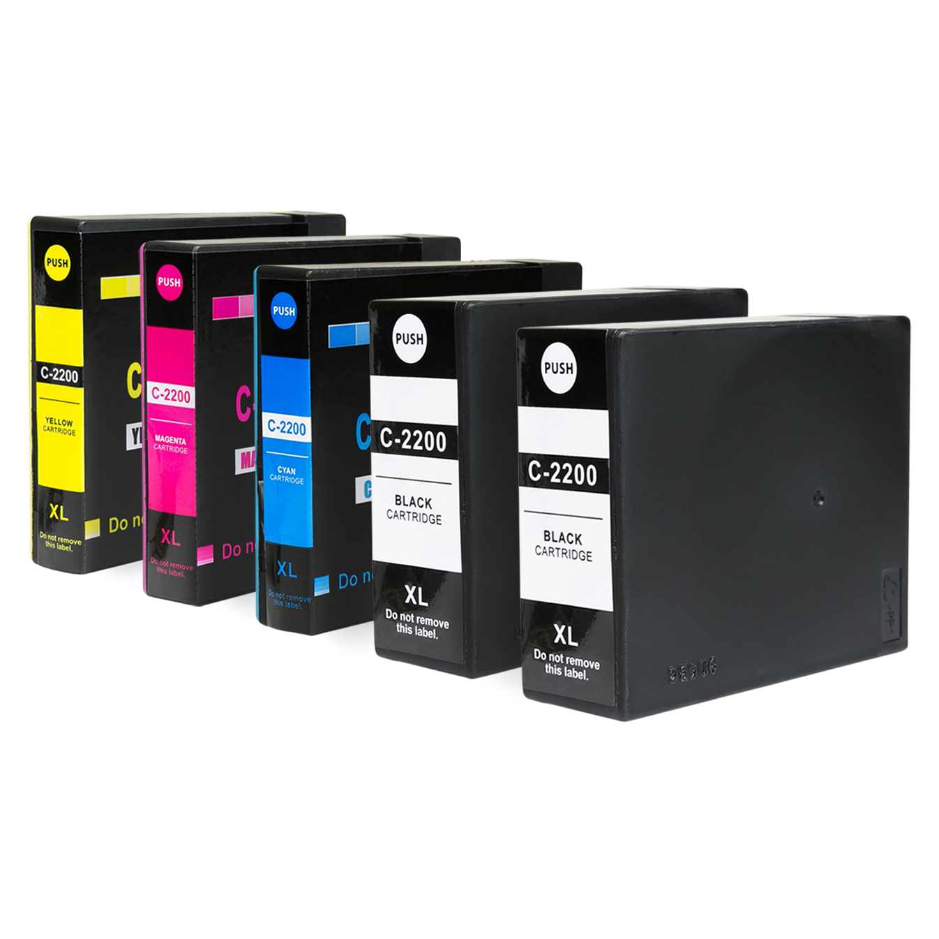 5 Cartouche d'encre Compatible Canon PGI-2200XL Haut Rendement (CMYK) 
