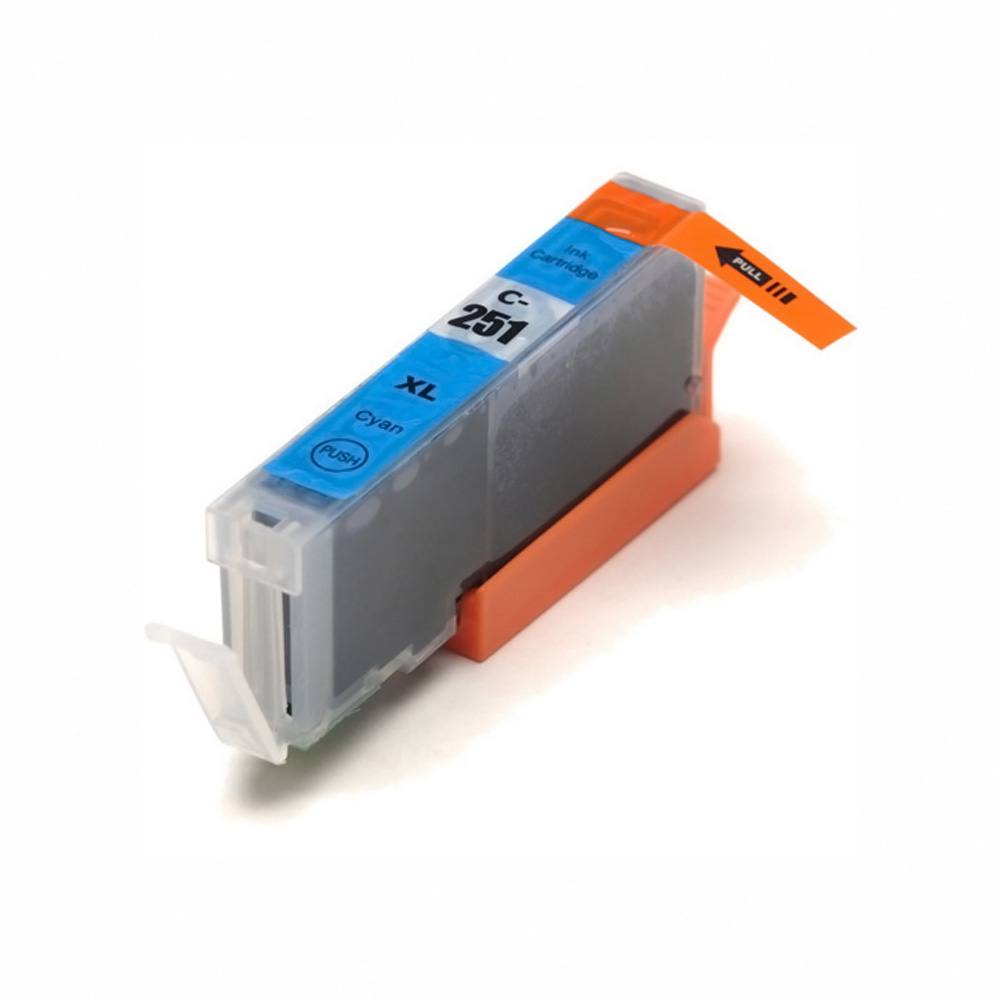 Ink Cartridge Compatible Canon CLI-251XL High Yield 6449B001 Cyan