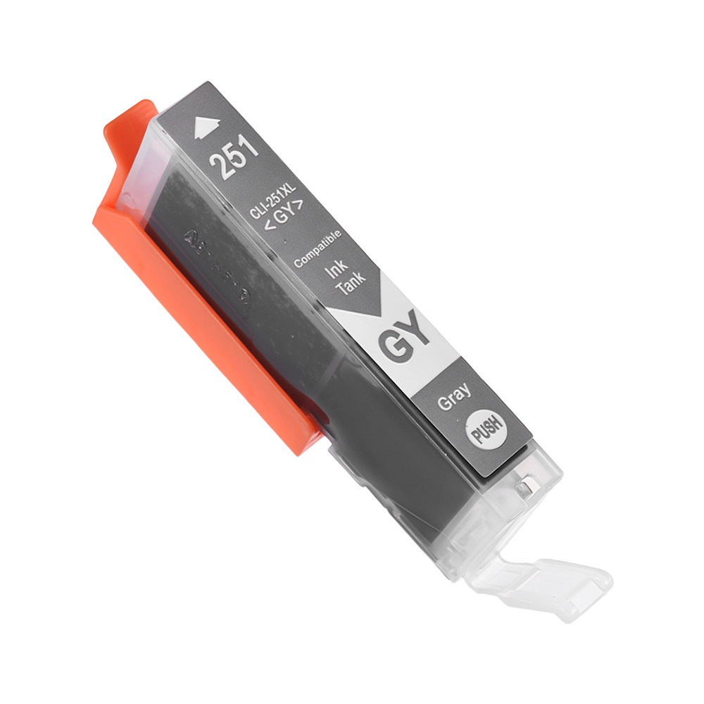 Cartouche d'encre Compatible Canon CLI-251XL Haut Rendement 6452B001 Gris