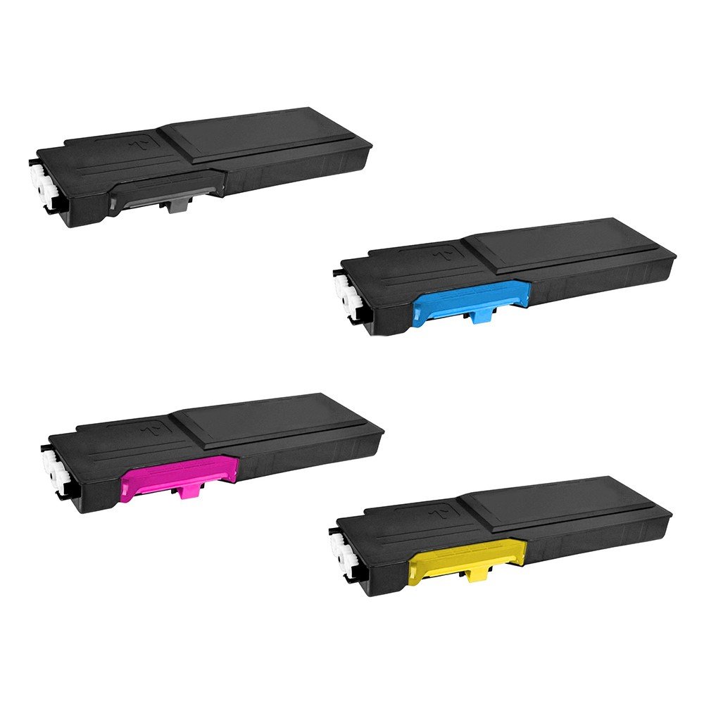 4 Toner Cartridge Compatible Dell 331-8429 331-8430 331-8431 331-8432 C3760, C3765 CMYK