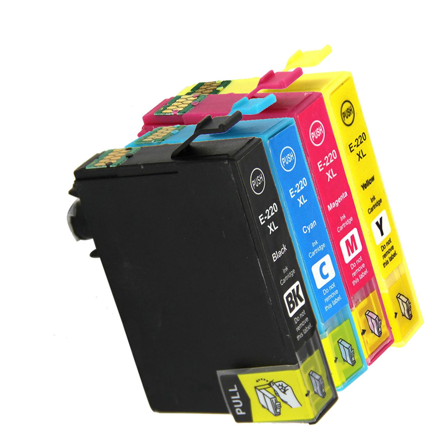 4 Ink Cartridge Compatible Epson 220XL T220XL (T220XL120 T220XL120 T220XL120 T220XL120) CMYK