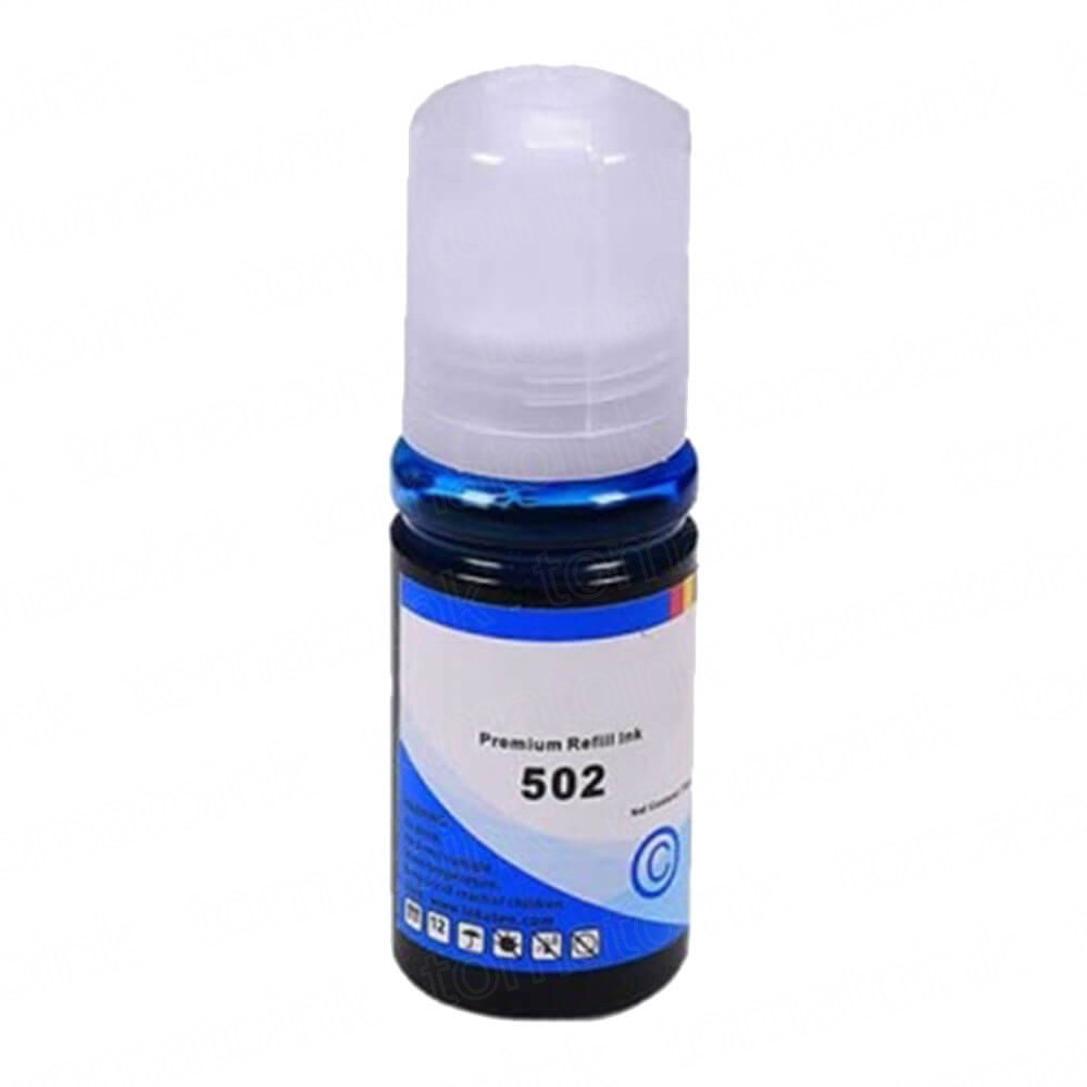 Bouteille d'encre Compatible Epson T502 (T502220) Cyan