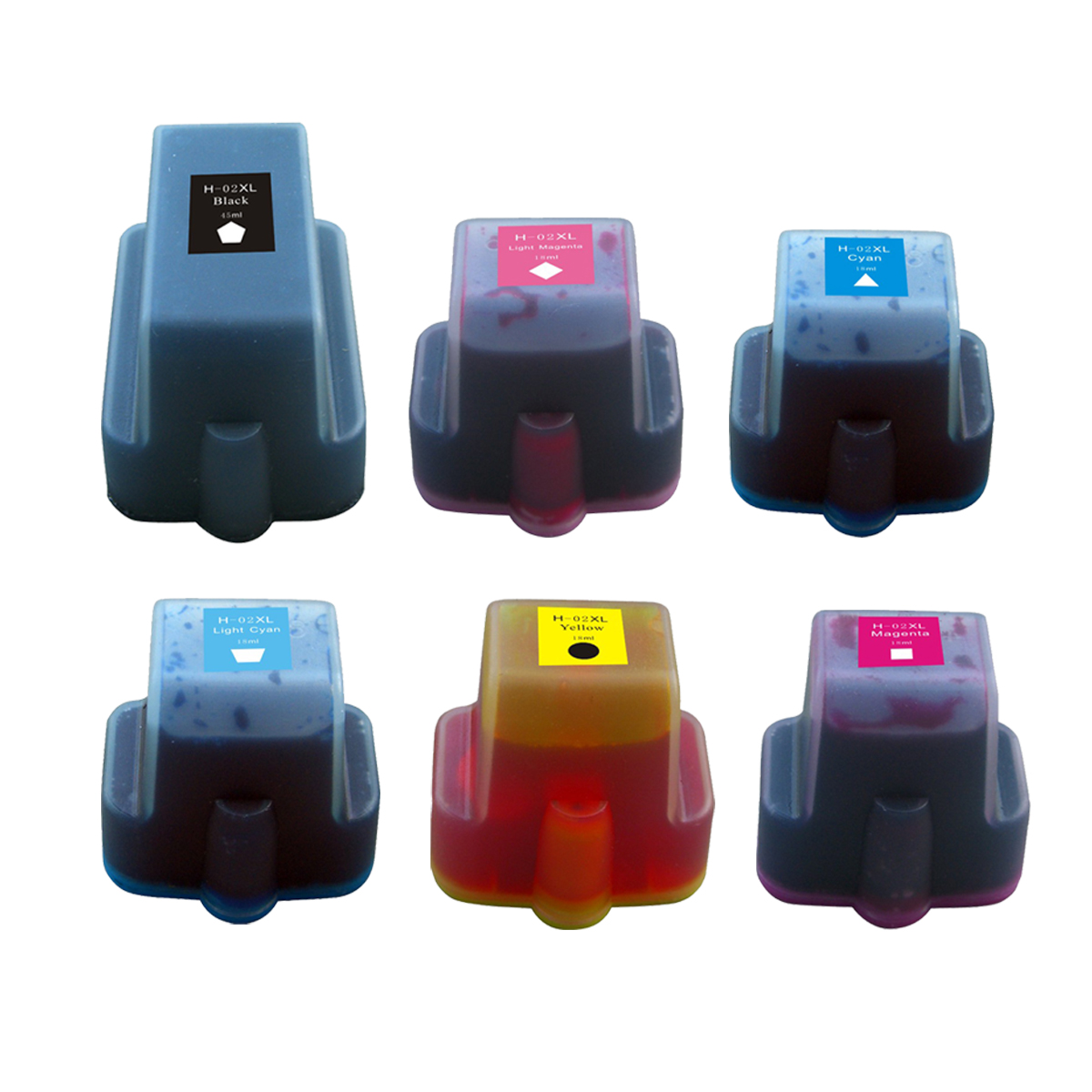 6 Cartouche d'encre Compatible HP 02 XXL