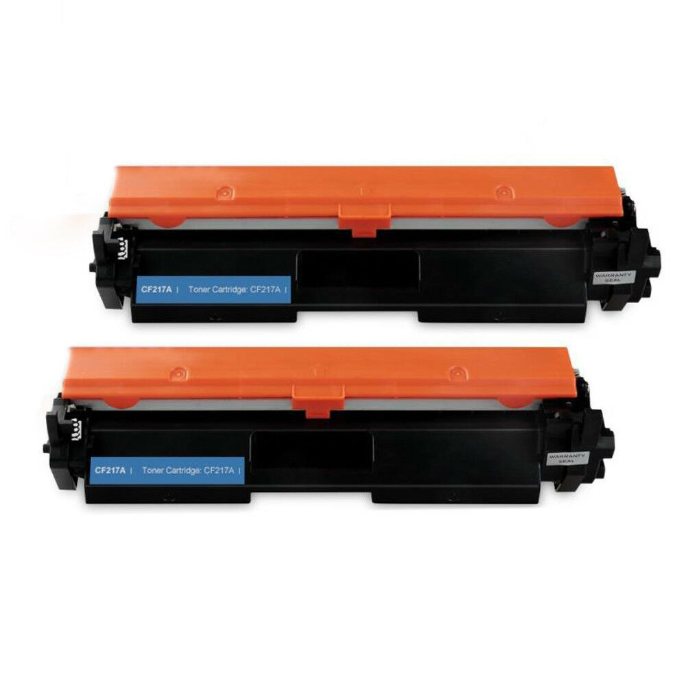 2 Toner Cartridge Compatible HP 17A (CF217A) With Chip Black