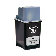 Ink Cartridge Compatible HP 20 (C6614D) Black 