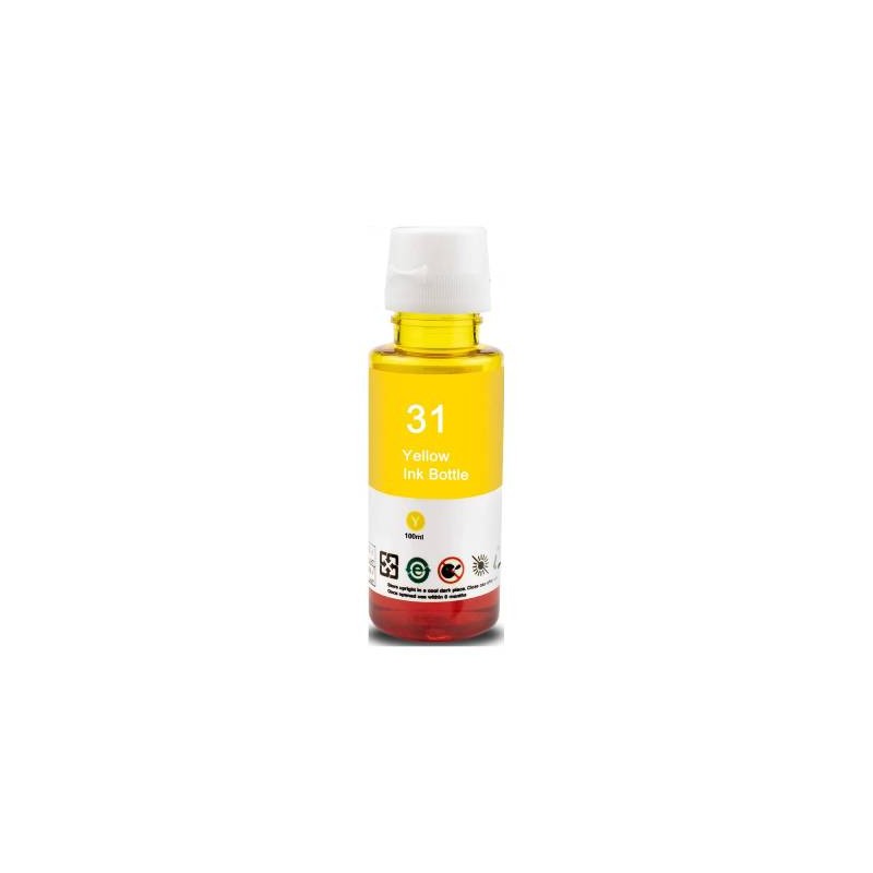 Ink Bottle Compatible HP 31 (1VU28AN) Yellow