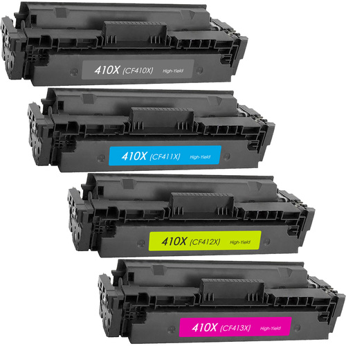 4 Toner Compatible Cartridge HP 410X CF410X CF411X CF412X CF413X