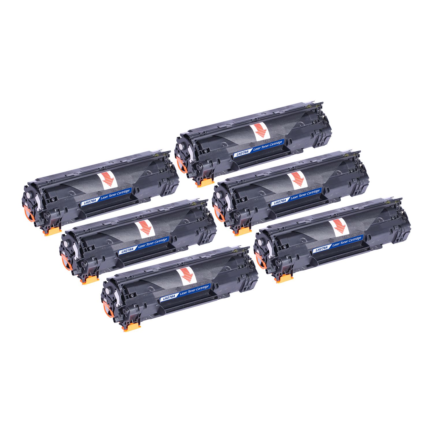 6 Cartouche Laser Compatible HP 78A (CE278A) Noir