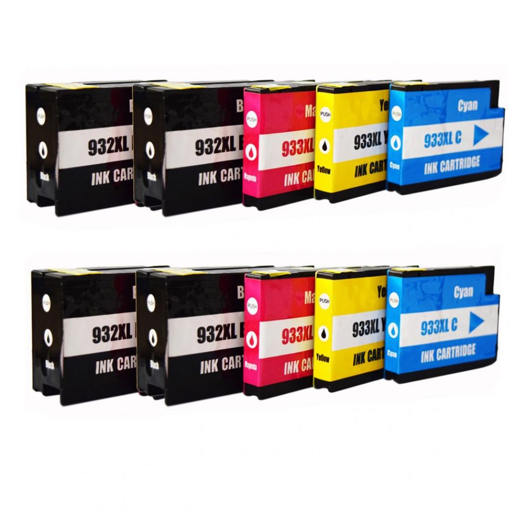 10 Ink Cartridge Compatible HP 932XL 933XL (CMYK)