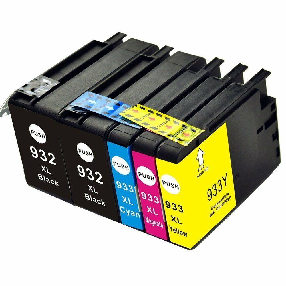 5 Ink Cartridge Compatible HP 932XL 933XL (CMYK)