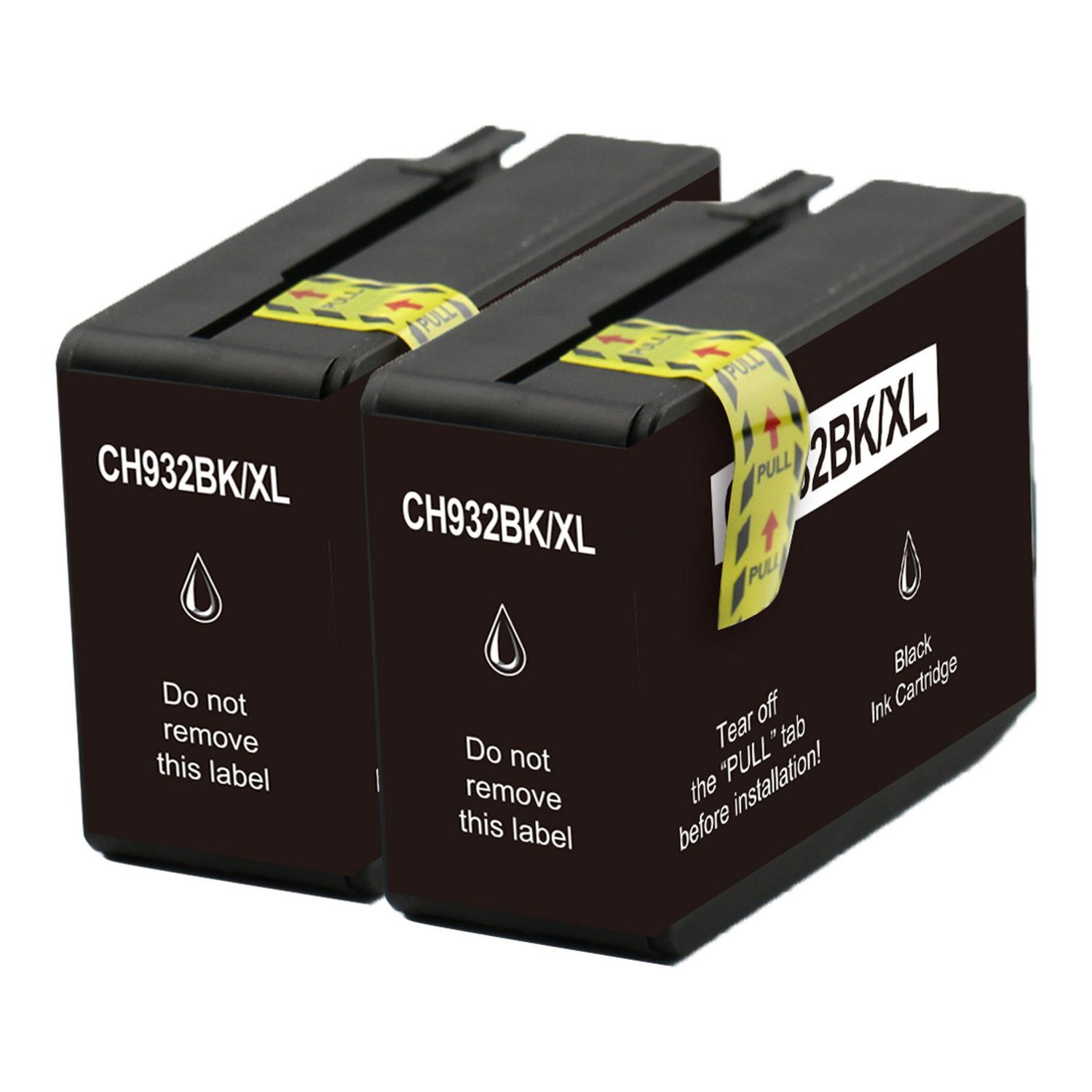 2 Cartouche d'encre Compatible HP 932XL (CN053AN) Noir