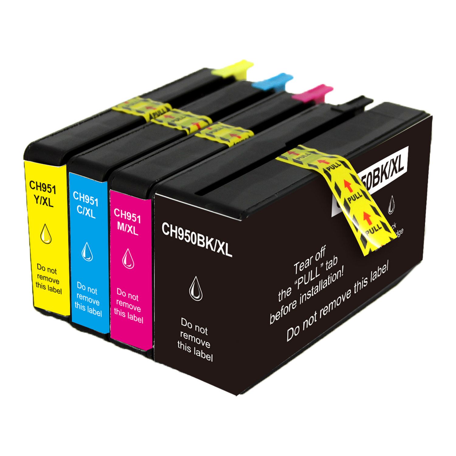 4 Cartouche d'encre Compatible HP 950XL 951XL (CMYK)