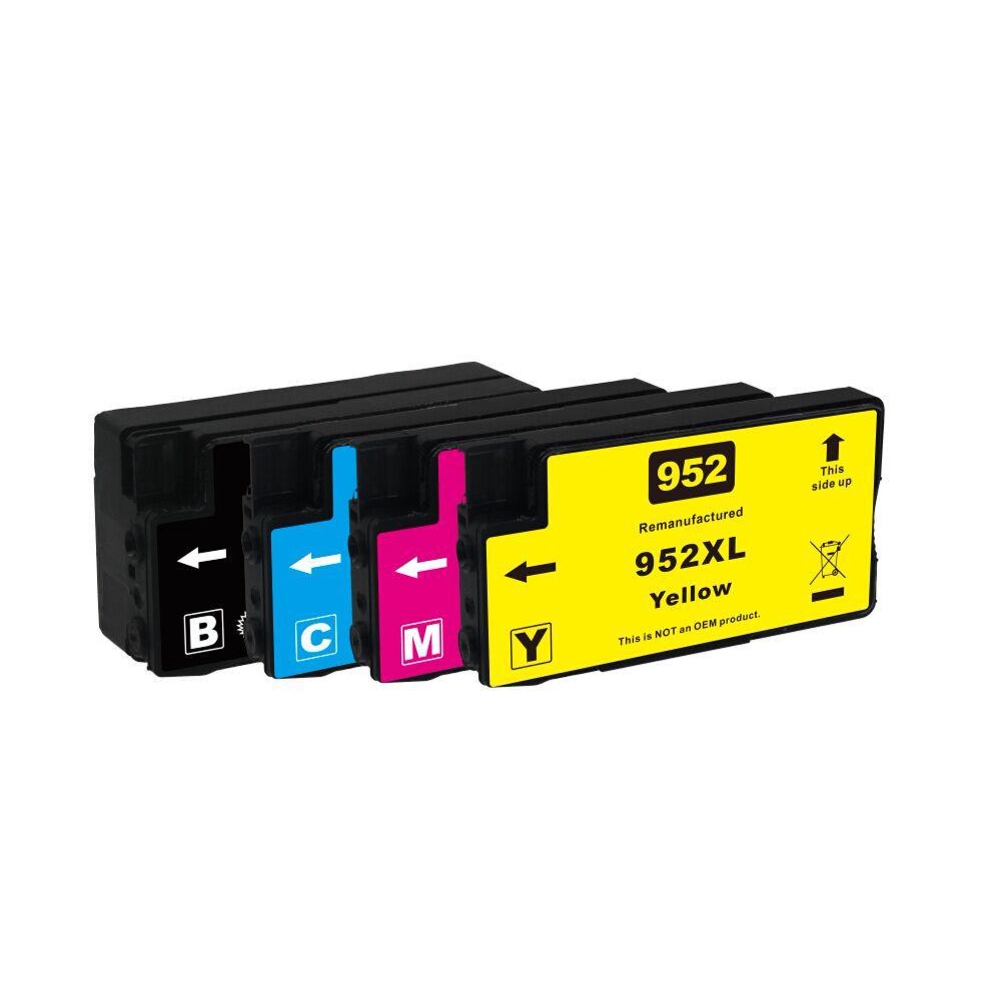 4 Cartouche d'encre Compatible HP 952XL Haut Rendement (CMYK)