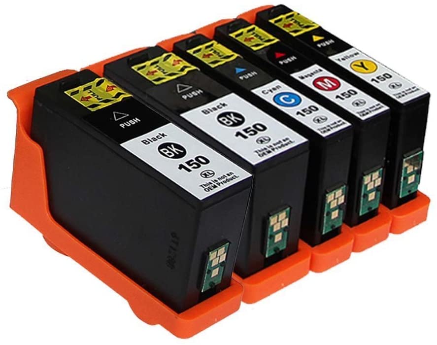 5 Cartouches d’encre Compatible Compatible Lexmark 150XL (CMYK)