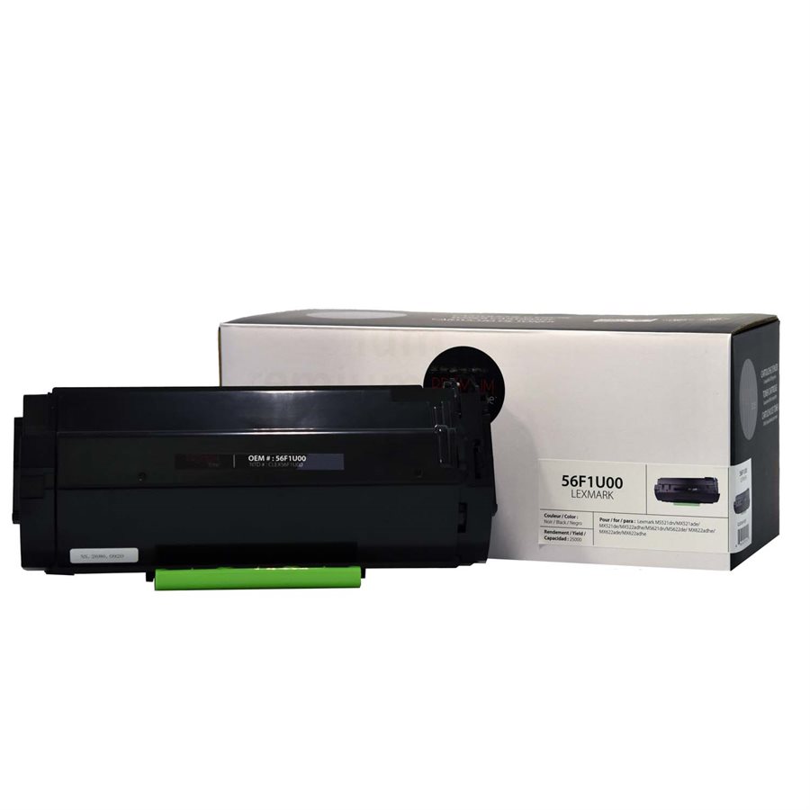 Cartouche Laser Compatible Lexmark 56F1U00 Noir