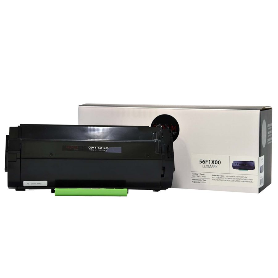 Cartouche Laser Compatible Lexmark 56F1X00 Noir