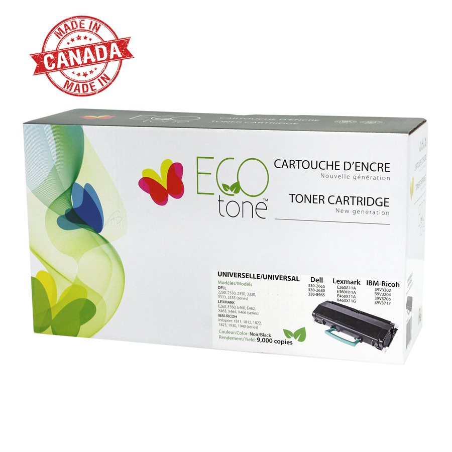 Cartouche Laser Compatible Lexmark E360H11A E360H21A (E360, E460, E462) Noir