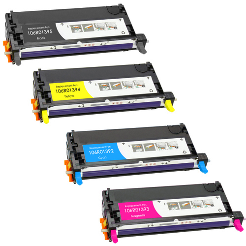 4 Toner Cartridge Compatible Xerox Phaser 6280 CMYK