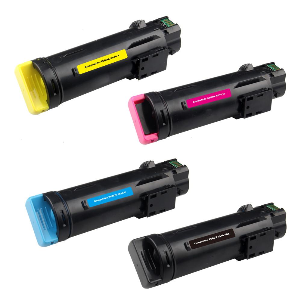 4 Toner Cartridge Compatible Xerox Phaser 6510 WorkCentre 6515  CMYK